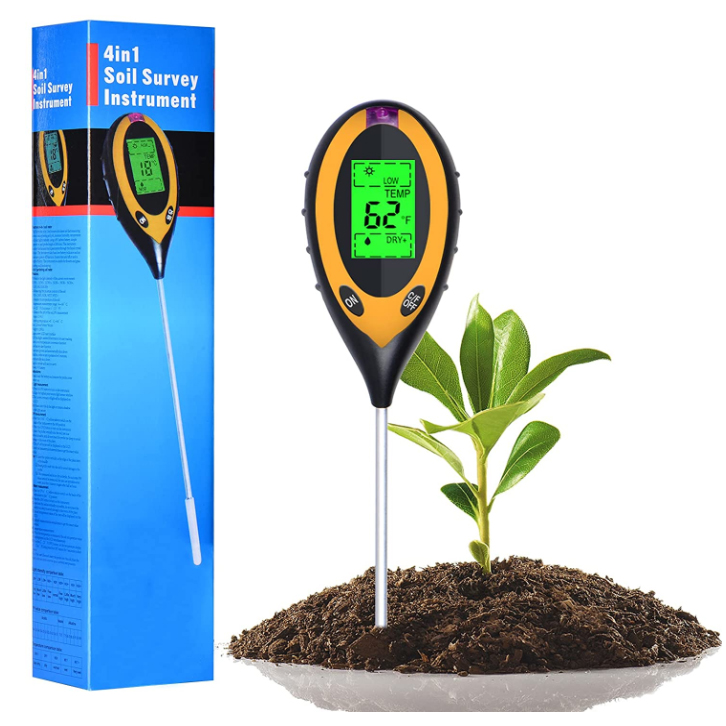 Ph Meter Digital Water Tester - Tester 4 in 1 per pH,