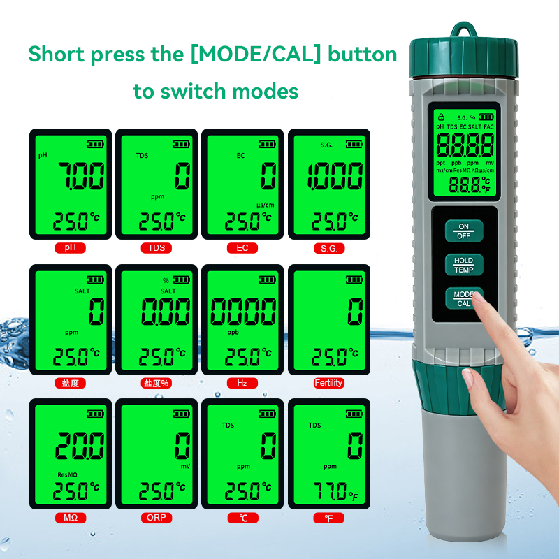 Nuovo Misuratore PH 10 in 1, M - Ph Meter Digital Water Tester recensione e prezzo