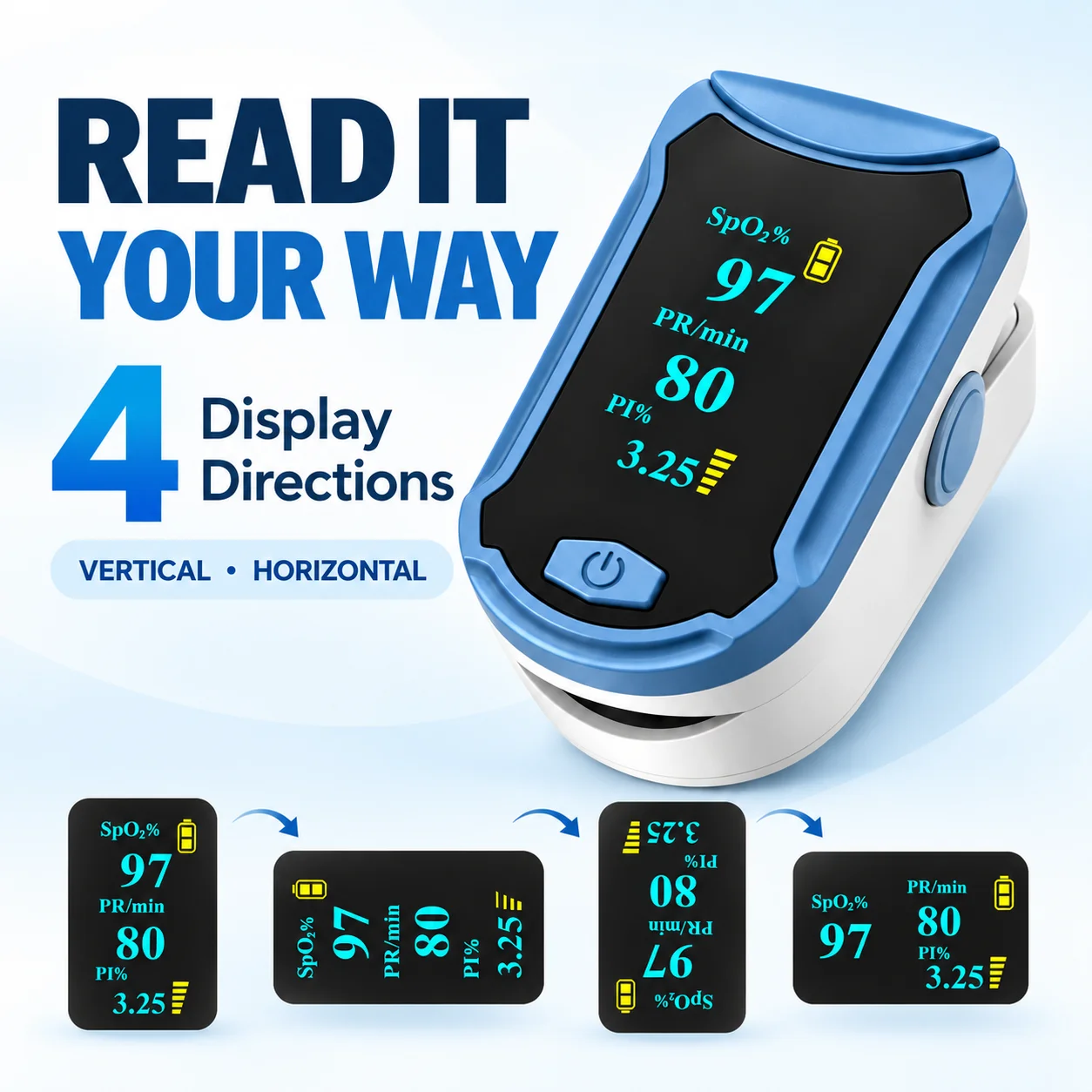 Ossimetro da dito per la misur - Pulse Oximeter Fingertip Rechargeable recensione e prezzo