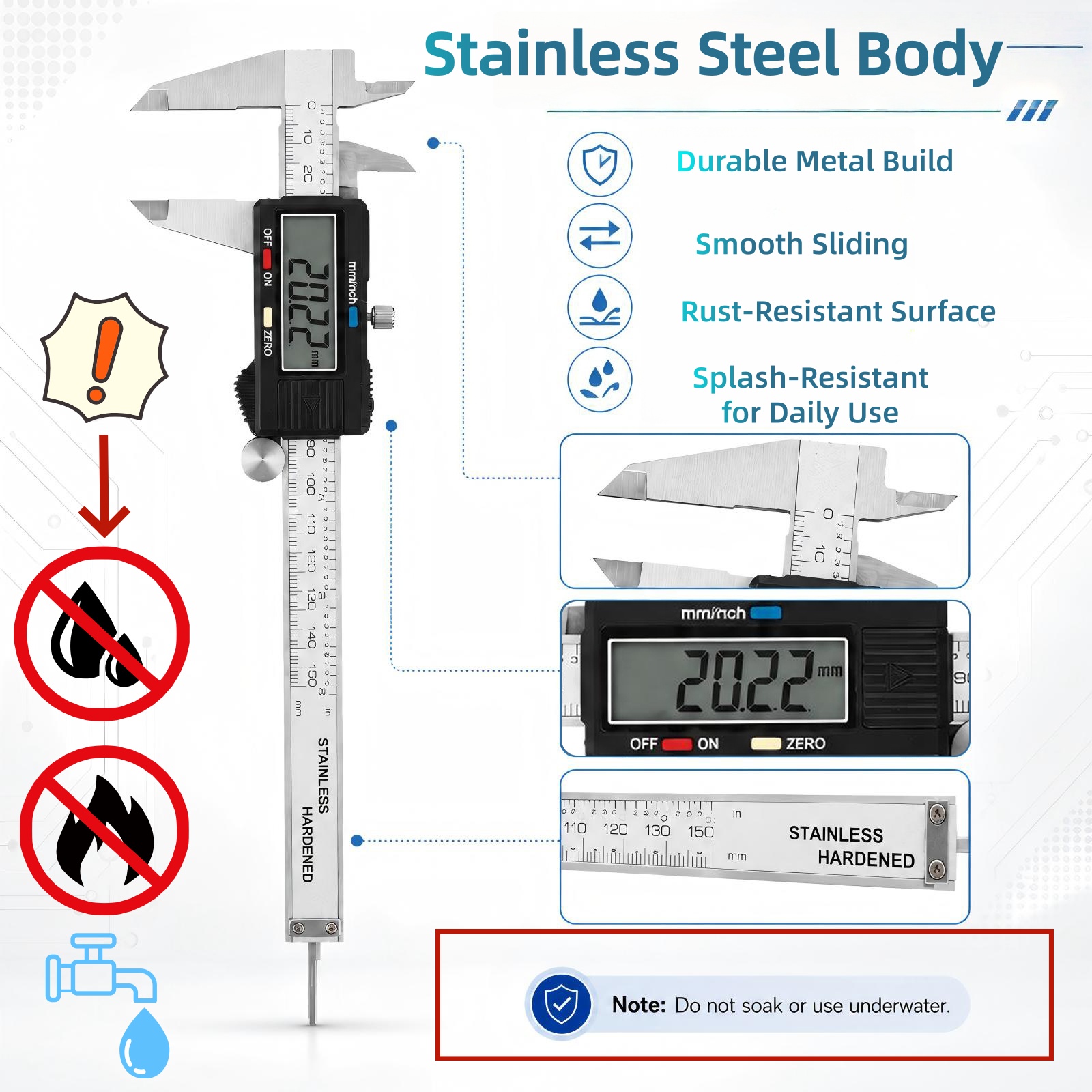 Calibro digitale in acciaio in - Digital Caliper 150Mm Stainless Steel recensione e prezzo